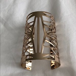 Gold cuff bracelet